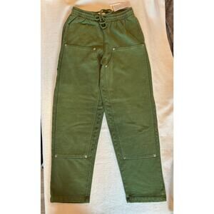 NWT UO BDG 100% Cotton Baggy Jogger SweatPant 4 Pockets High Waist XS Green